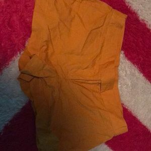 Yellow boutique shorts
